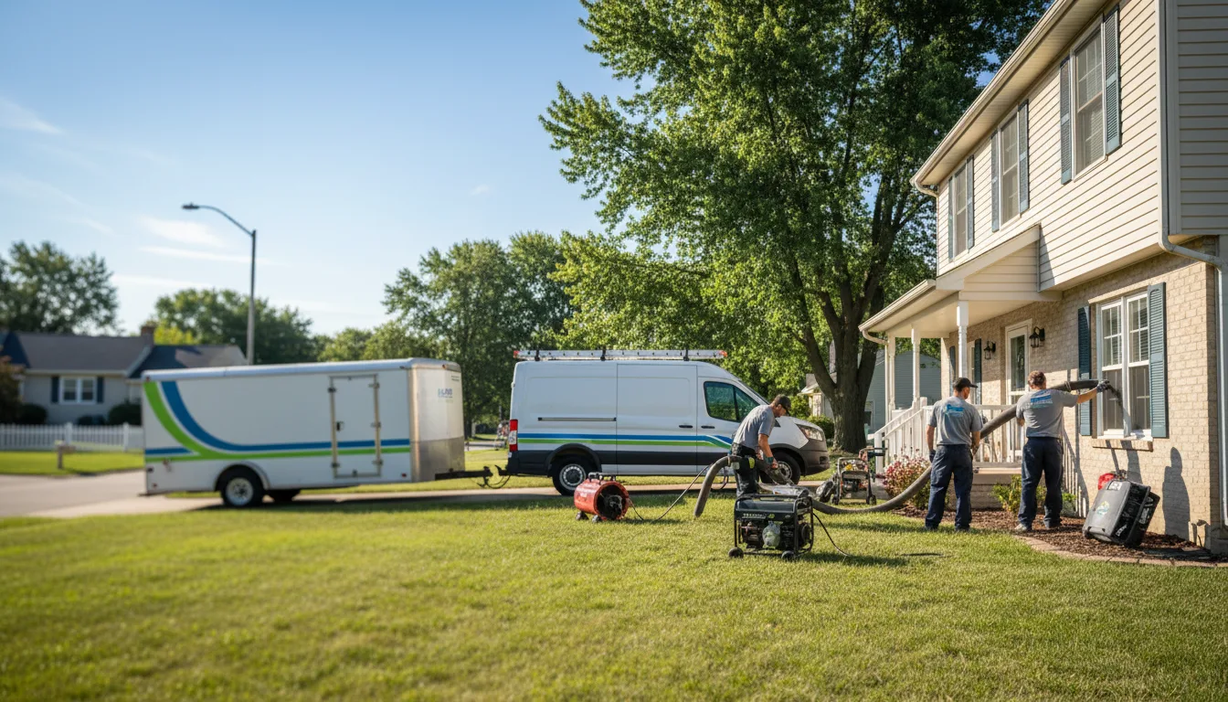 Flooded Basement Restoration And Cleanup With Repair in Dubuque, IA near me